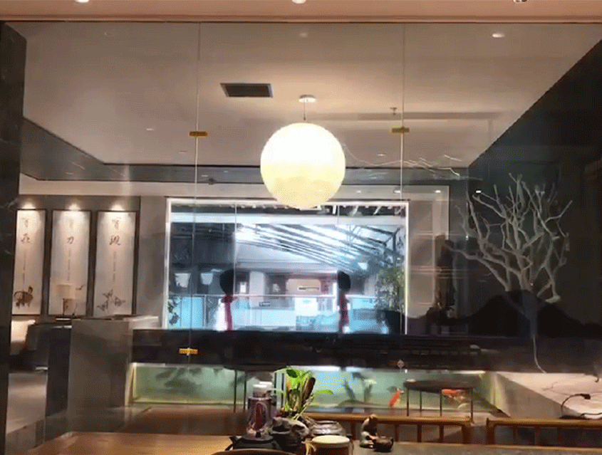 山水畫調光玻璃